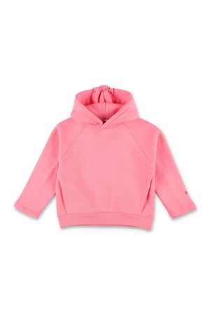 Felpa con cappuccio in cotone rosa DOUUOD KIDS | DV4P90Z0879542